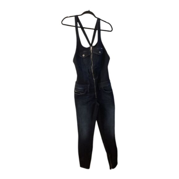 Diesel Navy Blue Jumpsuit – Women’s Size Small - Picture 2 of 14